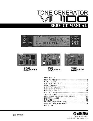 Service manual Yamaha MU100 ― Manual-Shop.ru