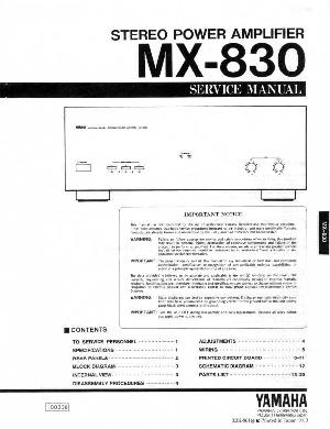 Service manual Yamaha MX-830 ― Manual-Shop.ru