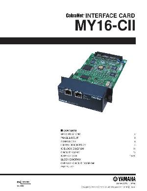Service manual Yamaha MY16-CII ― Manual-Shop.ru