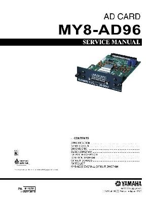 Сервисная инструкция Yamaha MY8-AD96 ― Manual-Shop.ru