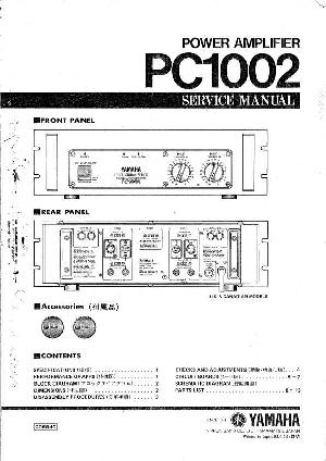 Сервисная инструкция Yamaha PC1002 ― Manual-Shop.ru