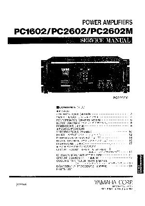 Сервисная инструкция Yamaha PC1602, PC2602 ― Manual-Shop.ru