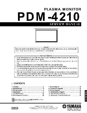 Сервисная инструкция Yamaha PDM-4210 ― Manual-Shop.ru