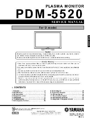 Сервисная инструкция Yamaha PDM-5520 ― Manual-Shop.ru