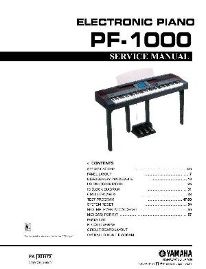 Сервисная инструкция Yamaha PF-1000  ― Manual-Shop.ru