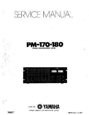 Сервисная инструкция Yamaha PM-170, 180 ― Manual-Shop.ru
