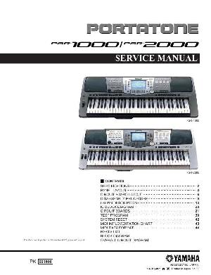 Сервисная инструкция Yamaha PSR-1000, PSR-2000 ― Manual-Shop.ru