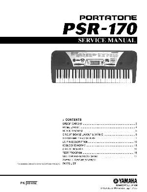 Сервисная инструкция Yamaha PSR-170 ― Manual-Shop.ru