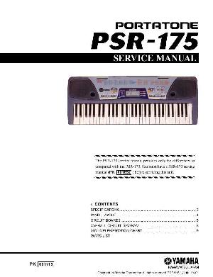 Сервисная инструкция Yamaha PSR-175  ― Manual-Shop.ru