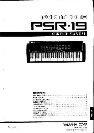 Service manual Yamaha PSR-19 ― Manual-Shop.ru