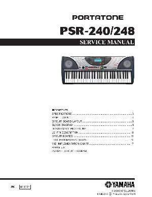 Сервисная инструкция Yamaha PSR-240, PSR-248 ― Manual-Shop.ru