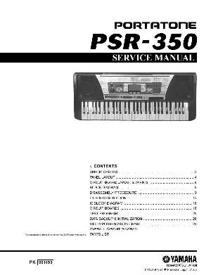 Сервисная инструкция Yamaha PSR-350 ― Manual-Shop.ru