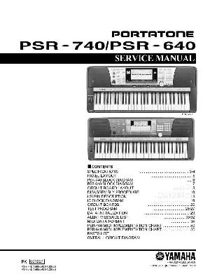 Сервисная инструкция Yamaha PSR-640, PSR-740 ― Manual-Shop.ru