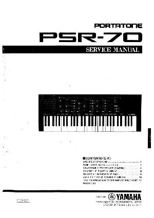 Сервисная инструкция Yamaha PSR-70 ― Manual-Shop.ru