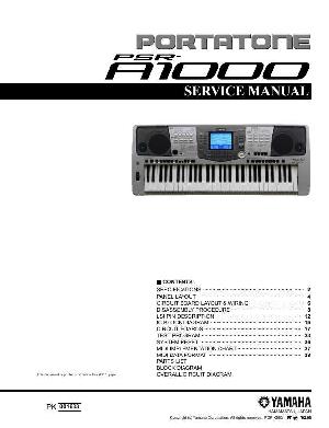 Сервисная инструкция Yamaha PSR-A1000 ― Manual-Shop.ru