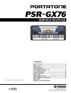 Сервисная инструкция Yamaha PSR-GX76 ― Manual-Shop.ru