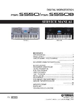 Сервисная инструкция Yamaha PSR-S550 ― Manual-Shop.ru