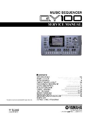 Сервисная инструкция Yamaha QY100 ― Manual-Shop.ru