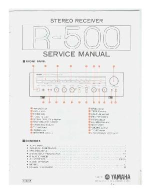 Сервисная инструкция Yamaha R-500 ― Manual-Shop.ru
