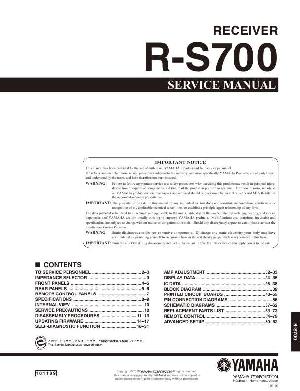 Сервисная инструкция Yamaha R-S700 ― Manual-Shop.ru