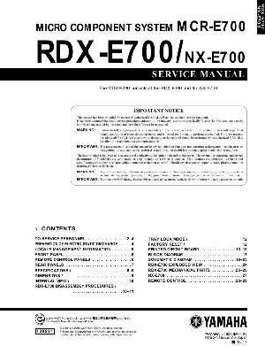 Сервисная инструкция Yamaha RDX-E700, NX-E700, MCR-E700  ― Manual-Shop.ru
