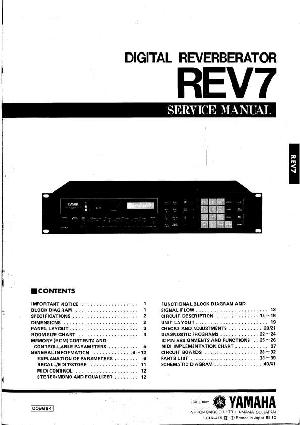 Сервисная инструкция Yamaha REV7 ― Manual-Shop.ru