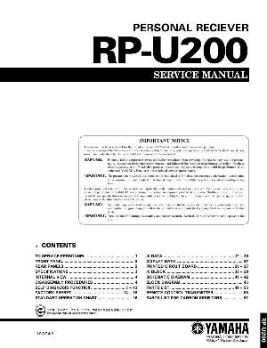 Сервисная инструкция Yamaha RP-U200 ― Manual-Shop.ru