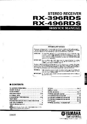 Service manual Yamaha RX-396RDS, RX-496RDS  ― Manual-Shop.ru