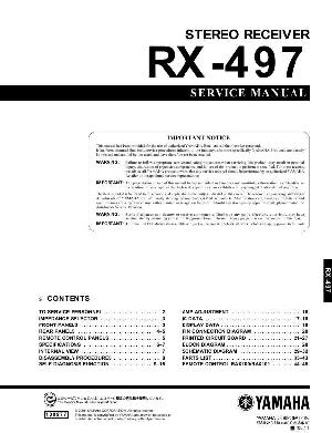 Сервисная инструкция Yamaha RX-497 ― Manual-Shop.ru