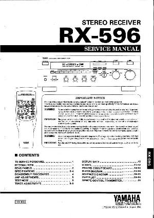 Сервисная инструкция Yamaha RX-596 ― Manual-Shop.ru
