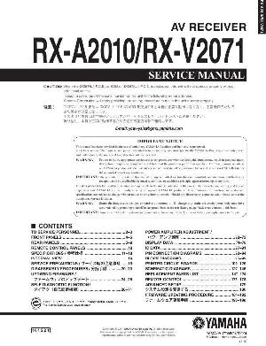 Сервисная инструкция Yamaha RX-A2010 ― Manual-Shop.ru