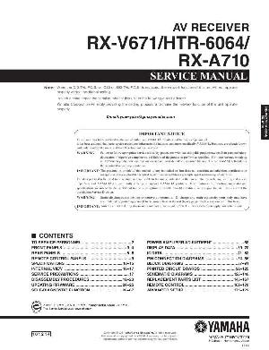 Сервисная инструкция Yamaha RX-A710 ― Manual-Shop.ru