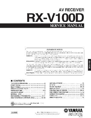 Сервисная инструкция Yamaha RX-V100D  ― Manual-Shop.ru