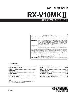 Сервисная инструкция Yamaha RX-V10MKII  ― Manual-Shop.ru