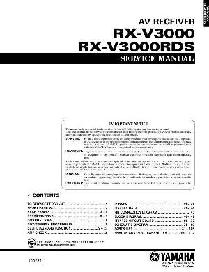 Service manual Yamaha RX-V3000, RX-V3000RDS ― Manual-Shop.ru