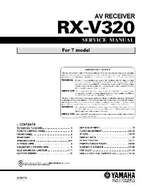 Сервисная инструкция Yamaha RX-V320 ― Manual-Shop.ru