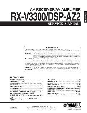 Сервисная инструкция Yamaha RX-V3300, DSP-AZ2 ― Manual-Shop.ru