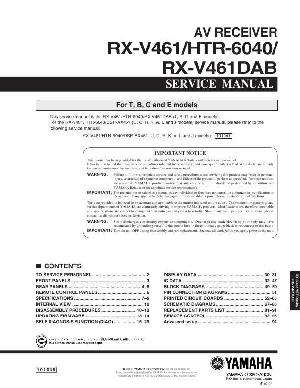Service manual Yamaha RX-V461, HTR-6040 ― Manual-Shop.ru