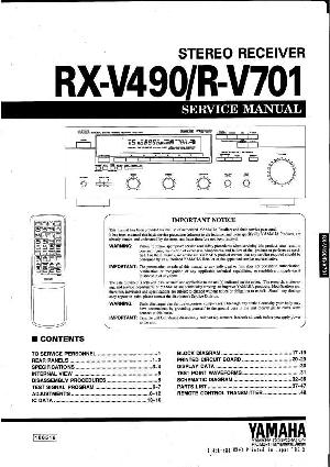 Service manual Yamaha RX-V490 ― Manual-Shop.ru