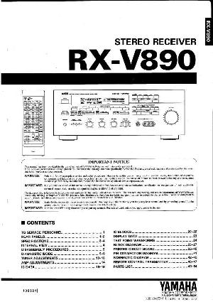 Service manual Yamaha RX-V890 ― Manual-Shop.ru
