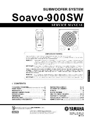 Service manual Yamaha SOAVO-900SW ― Manual-Shop.ru