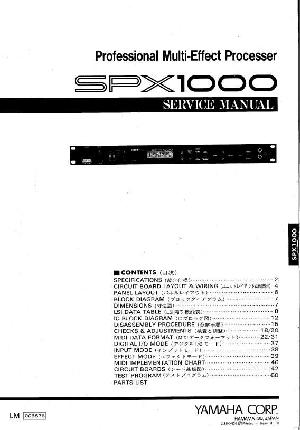 Сервисная инструкция Yamaha SPX-1000 ― Manual-Shop.ru