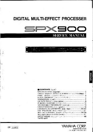 Сервисная инструкция Yamaha SPX-900 ― Manual-Shop.ru