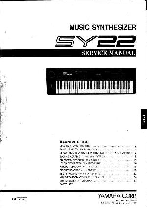 Сервисная инструкция Yamaha SY-22 ― Manual-Shop.ru