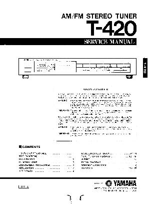 Service manual Yamaha T-420 ― Manual-Shop.ru
