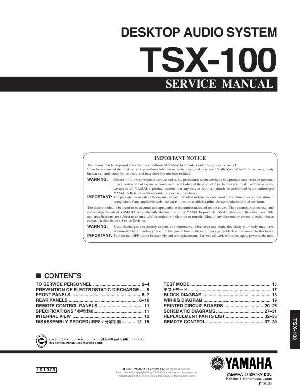 Сервисная инструкция Yamaha TSX-100 ― Manual-Shop.ru