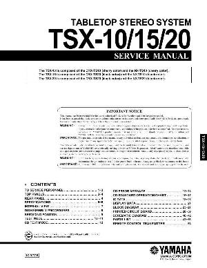Сервисная инструкция Yamaha TSX-10, TX-15, TX-20  ― Manual-Shop.ru