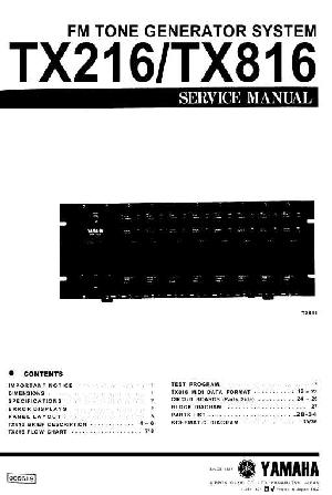 Сервисная инструкция Yamaha TX-216, TX-816 ― Manual-Shop.ru