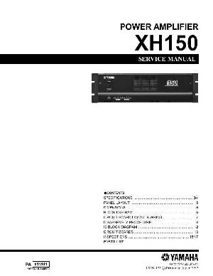 Сервисная инструкция Yamaha XH150 ― Manual-Shop.ru
