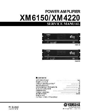 Сервисная инструкция Yamaha XM4220, XM6150 ― Manual-Shop.ru